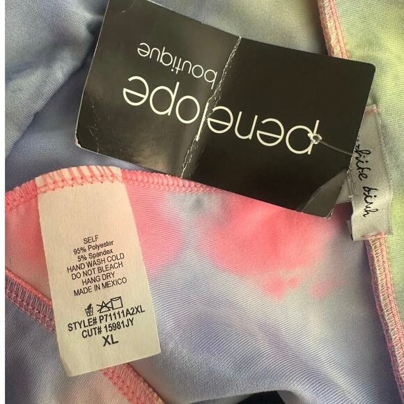 White Birch Tie-Dye Biker Shorts | XL NEW - Picture 3 of 3